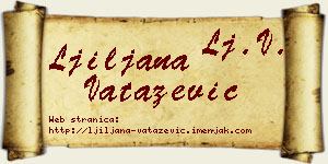 Ljiljana Vatazević vizit kartica